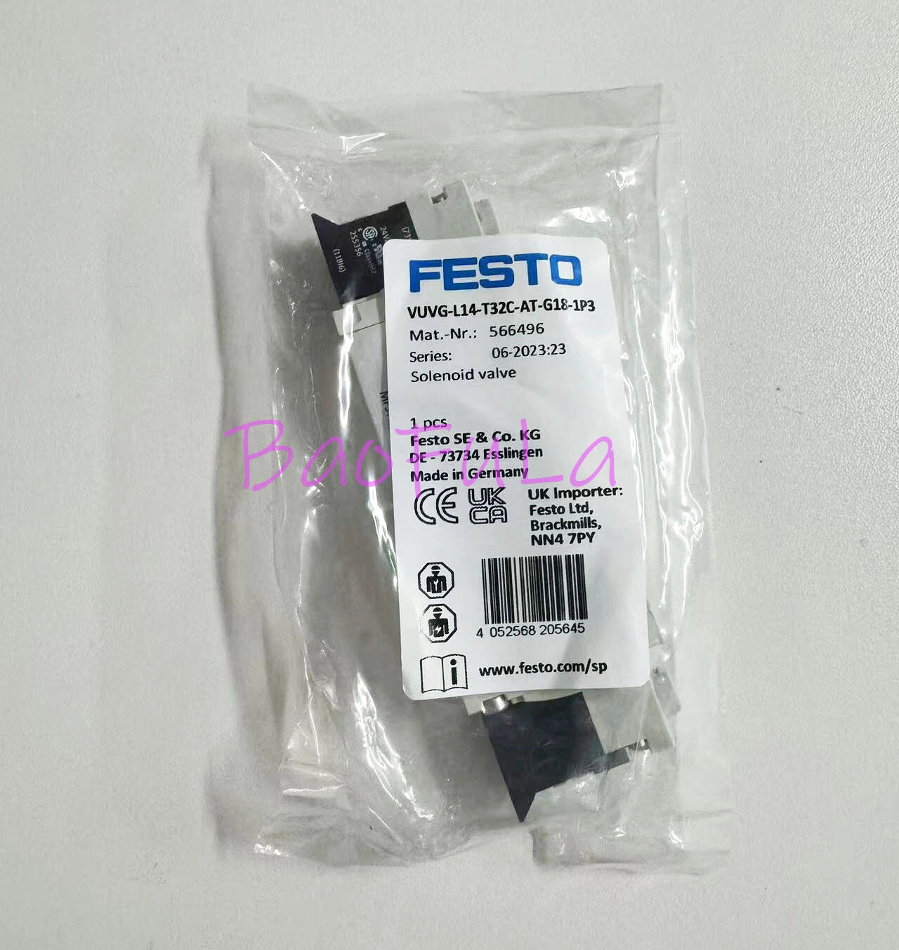 1PCS  FESTO solenoid valve VUVG-L14-T32C-AT-G18-1P3 566496 #P