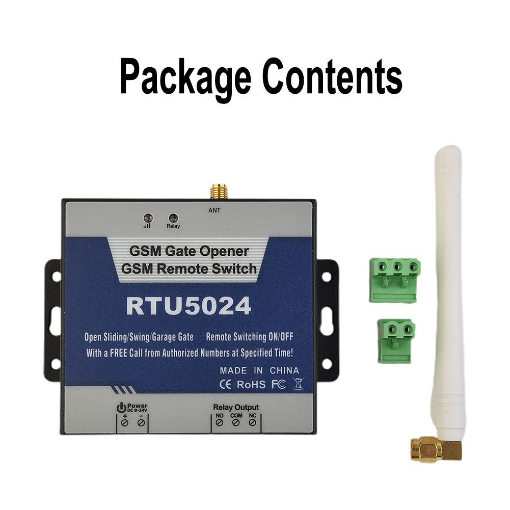 Rtu5024 GSM Remote Alarm Gate Door Opener Mobile Phone Switch Wireless Adapter