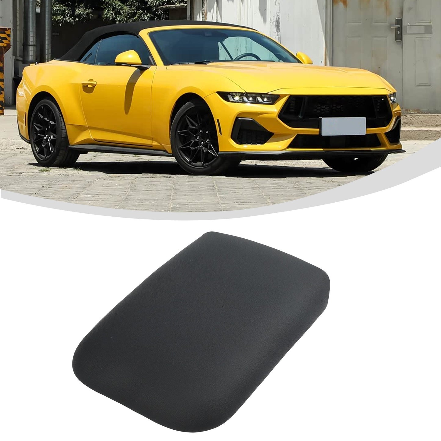 Black Center Console Armrest Lid Cover for Ford For Mustang 2005 2009 OEM Model