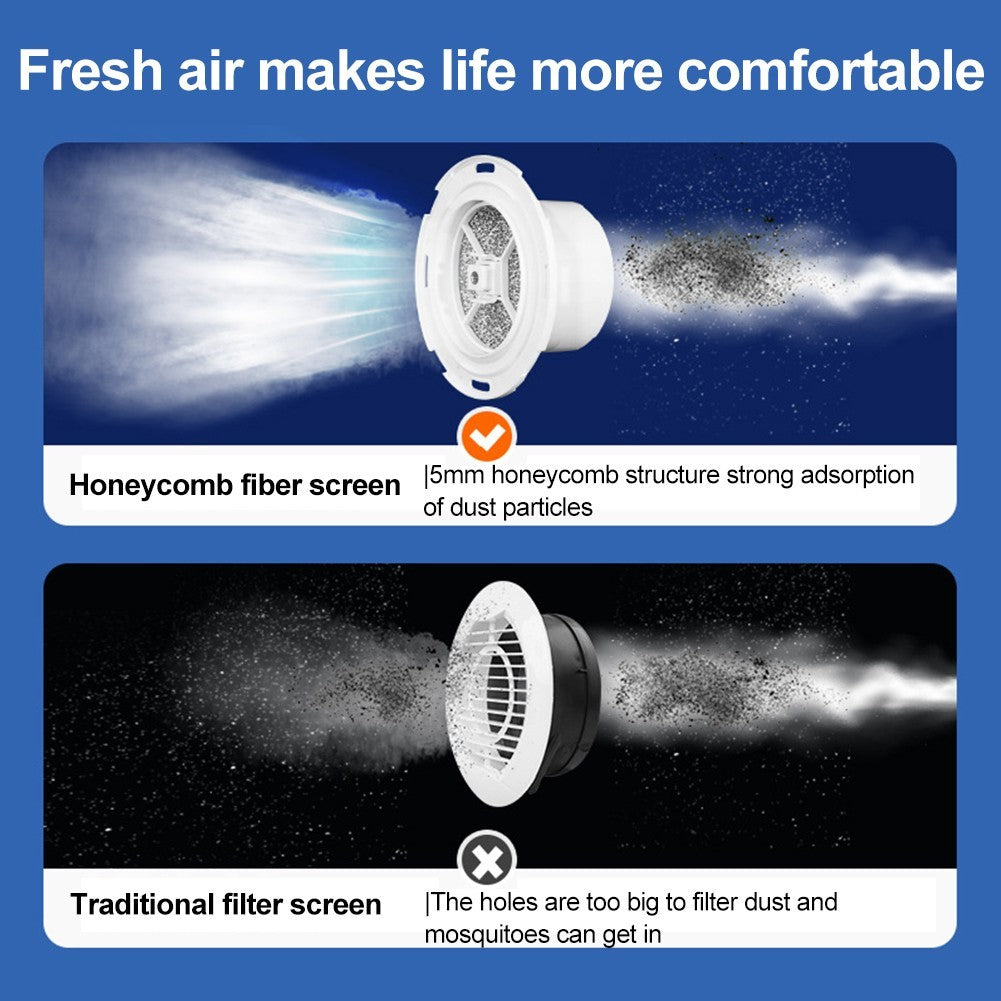 Air Exhaust Valve Adjustable Diffuser Bathroom Ventilation Kitchen Ventilation