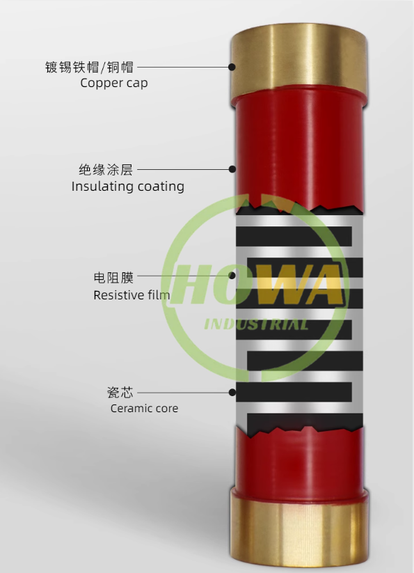 RI80 50W 1~500M high voltage high frequency glass glaze non-inductive resistance