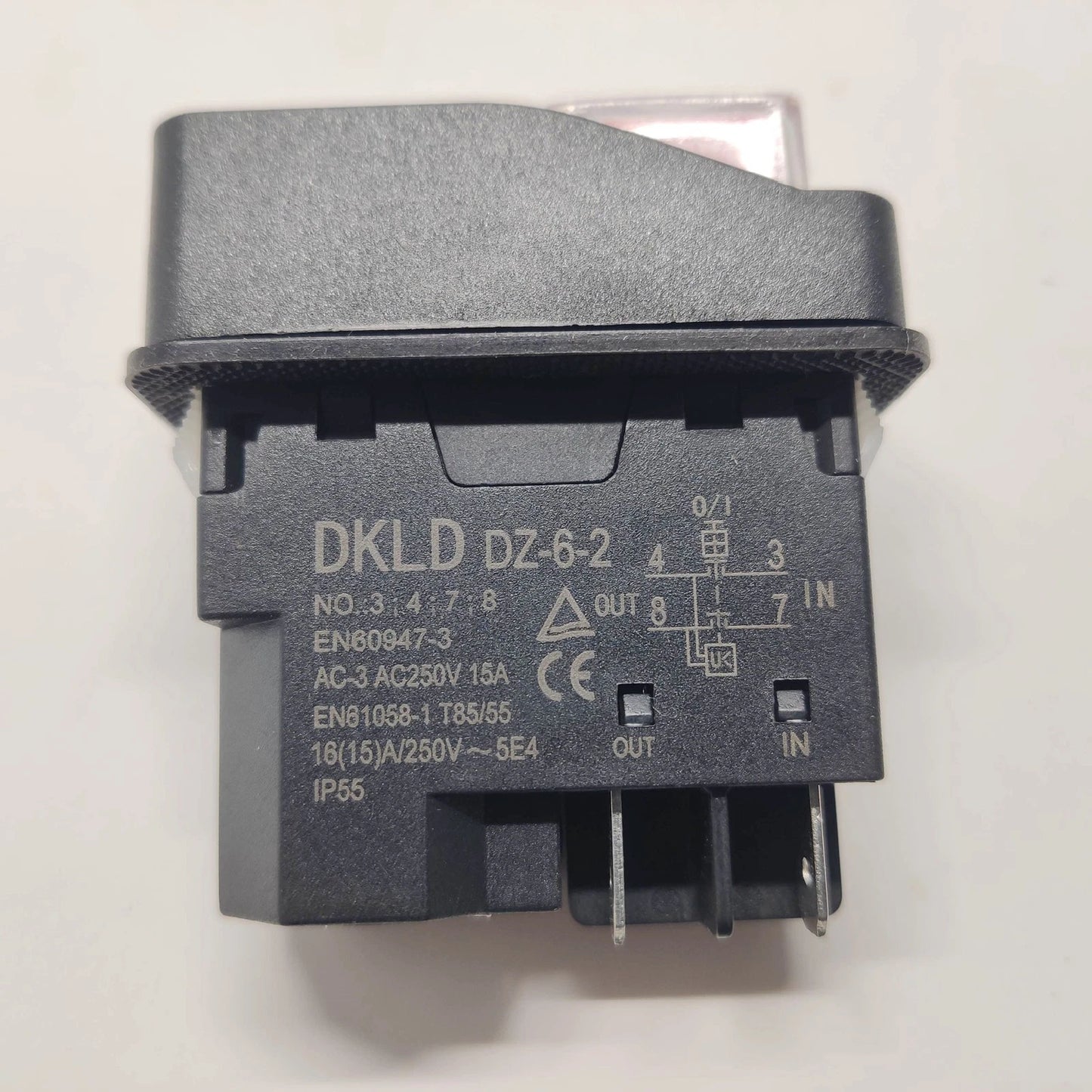 DKLD DZ-6 250V 4pins Waterproof Electromagnetic Switch for Bench Drills