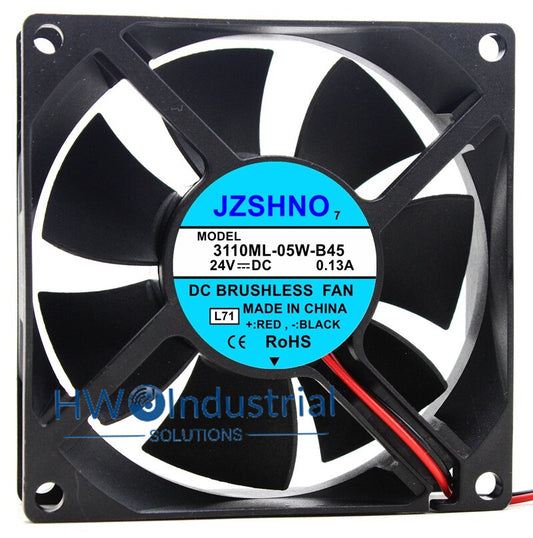 JZSHNO 3110ML-05W-B45 24V0.13A 8025 8CM 2-wire Inverter Chassis Cooling Fan