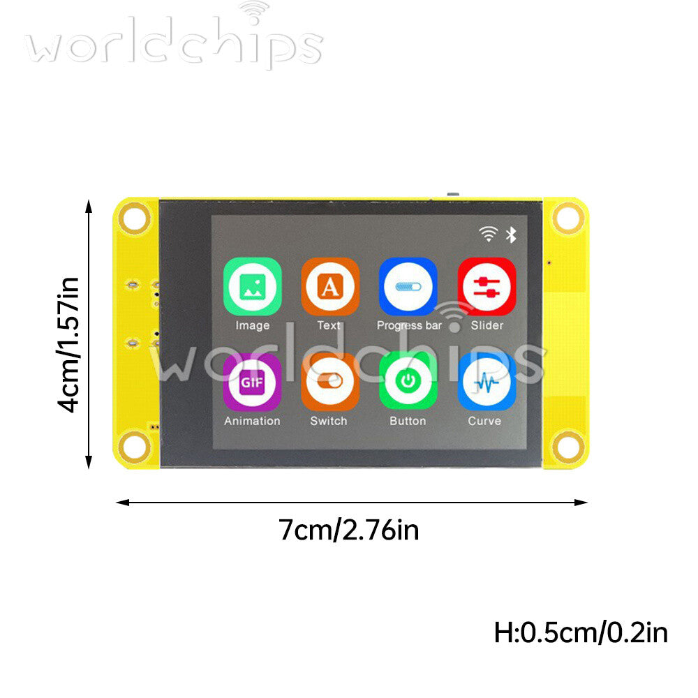 10PCS ESP32 WIFI Bluetooth Development Board 2.2 Touch LCD Display Screen Module