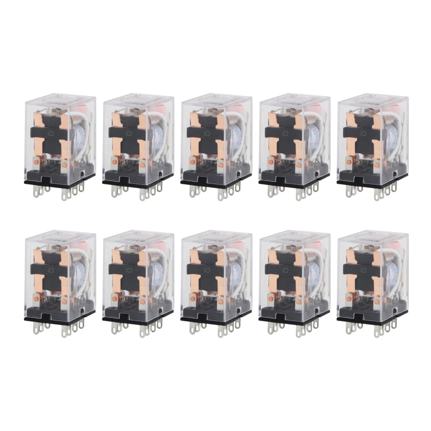 10 pcs DC 24V Coil Power Relay 8 pin Replacement for Omron MY2NJ MY2N-J
