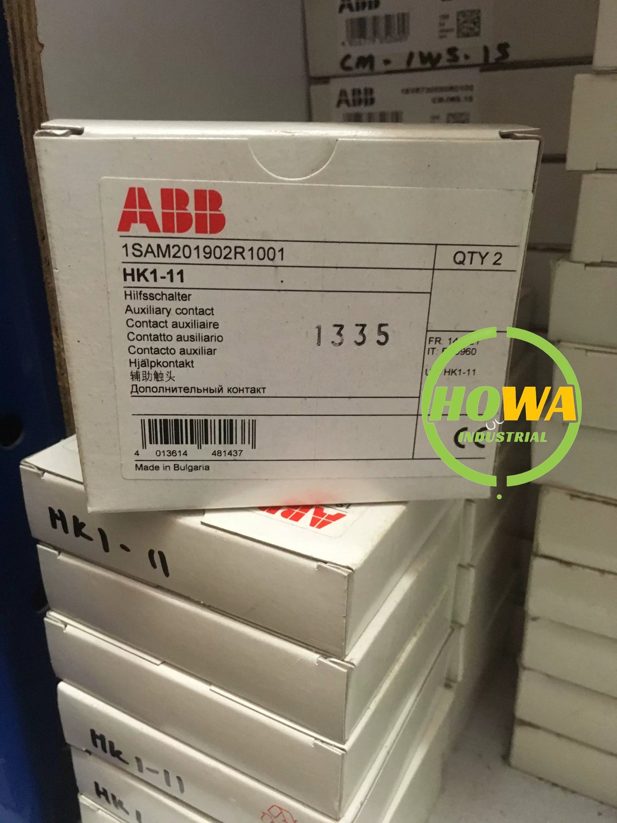 Box/2pieces  ABB Motor Protector Accessory Auxiliary Contact HK1-11 HK111