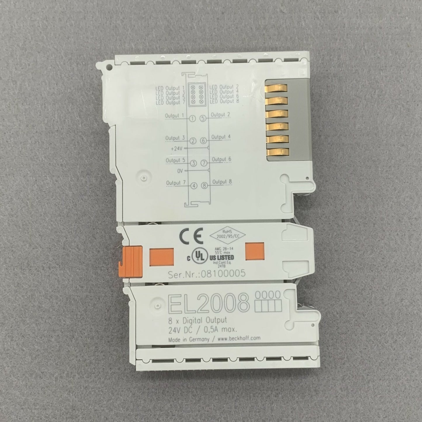 FOR BECKHOFF EL2008 EL2008-0000 8-channel Digital Output Terminal In Box