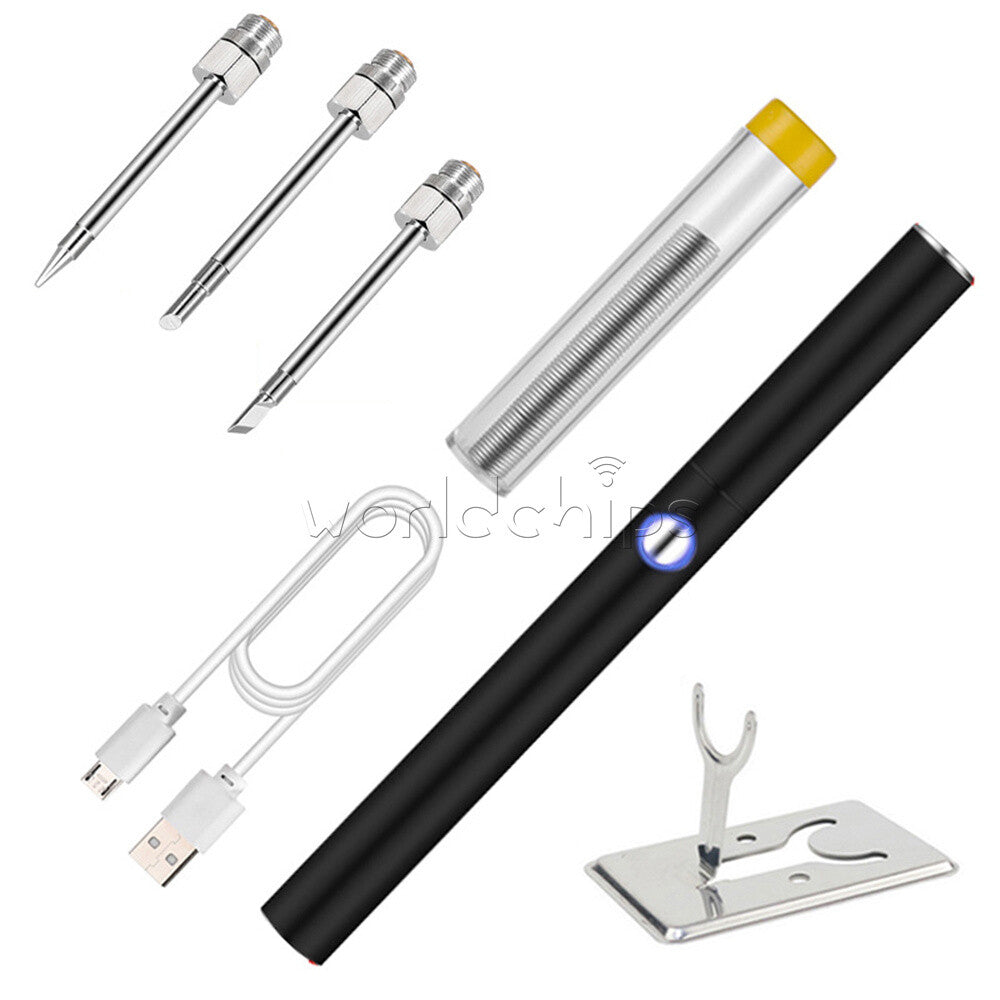 15W Cordless Soldering Iron USB Rechargeable Electric Welding Iron Tool Kit