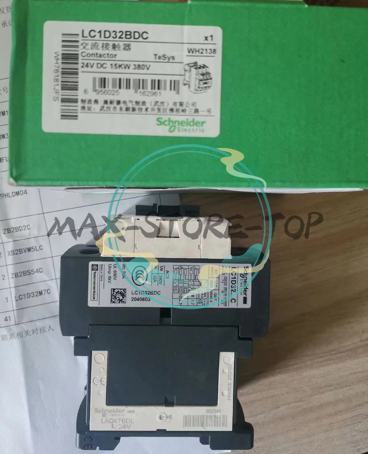 1PCS   Unopened Schneider Contactor LC1D32BDC Warranty 12 months