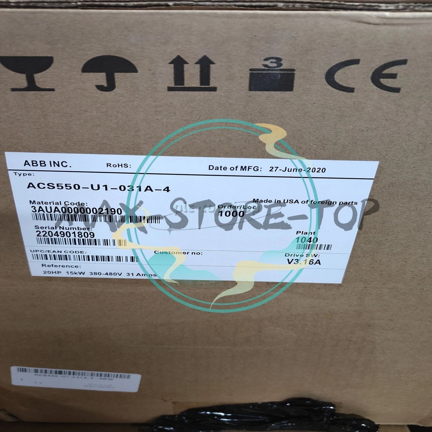 ACS550-U1-031A-4  Frequency converter Fast Shipping  or UPS
