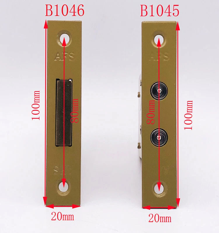 B1045/1046 I AFS Security Door Lock Mortise Lock Invisible Door Lock Cross Key