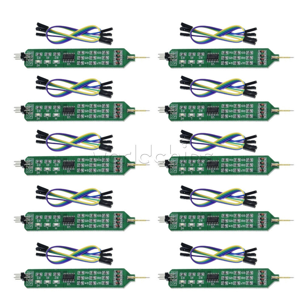 10PCS Logic Tester Pen Level Tester DC5V 3.3V Digital Circuit Debugger Board