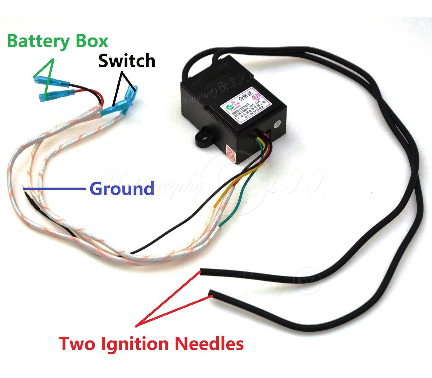 Universal 2-Way Burner Gas Stove 1.5V In / 12KV Out Pulse Igniter Starter Unit