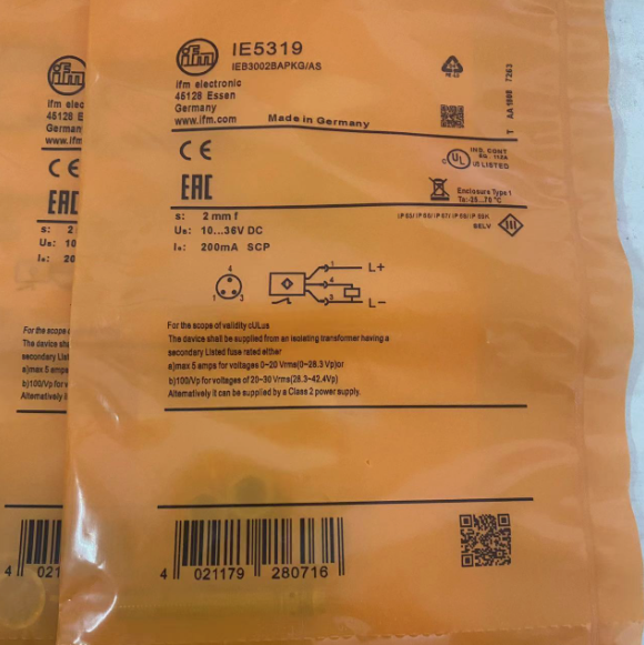For IFM IE5319 Inductive Sensor 10...36 DC PNP