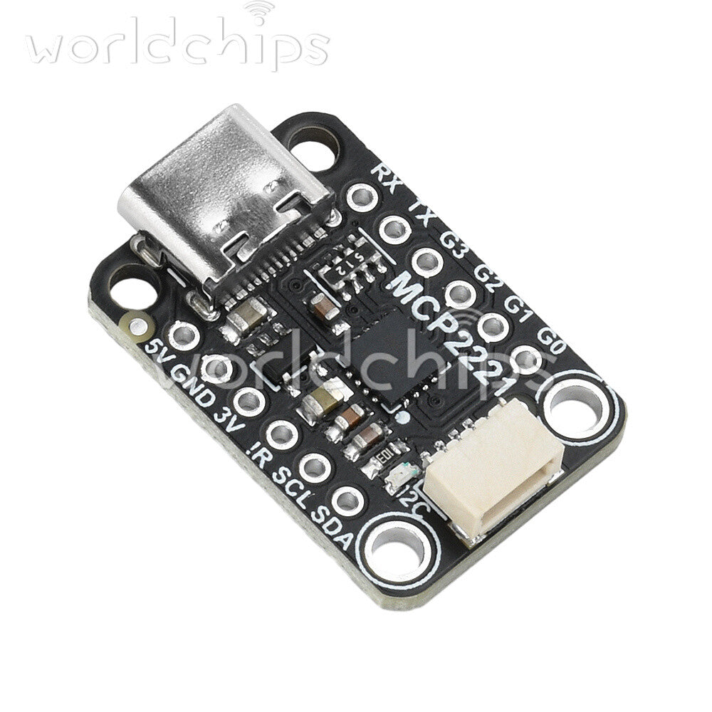 MCP2221A USB to GPIO ADC/I2C Converter Adapter Module Breakout Board Type-C
