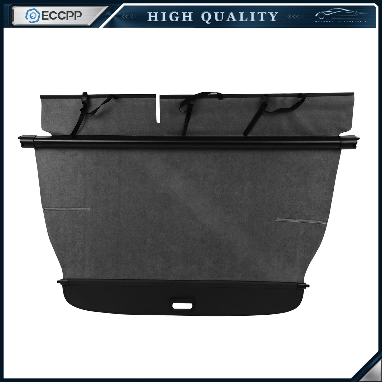 ECCPP Retractable Rear Cargo Cover Luggage Shade Shield For 2007-2015 Audi Q7