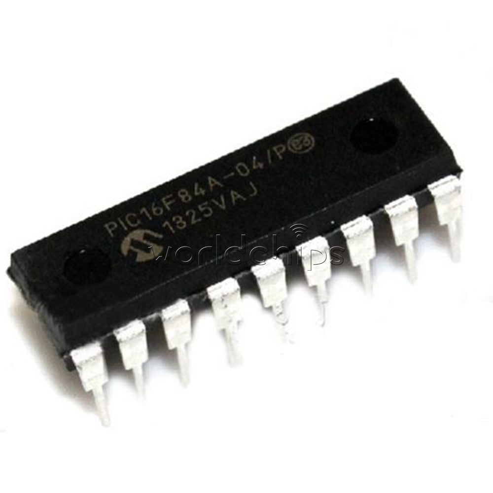 10PCS DIP-18 PIC16F84A-04/P PIC16F84A 16F84A 18-pin DIP
