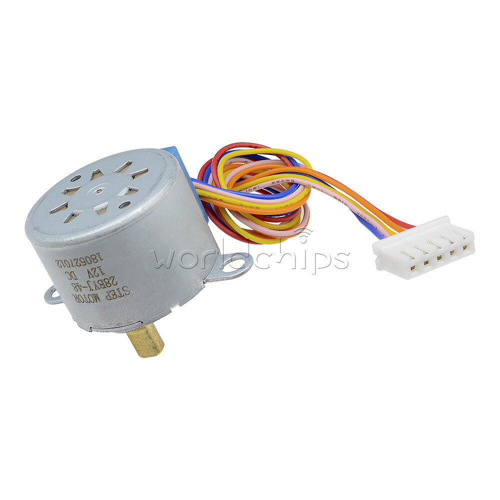 10PCS 28BYJ-48 Valve Gear Stepper Motor DC5V 4-Phase Step Motor module Arduino