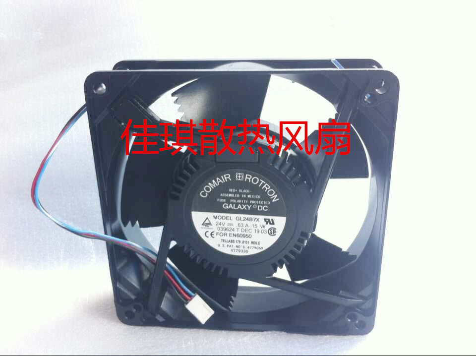 1pcs  GALAXY GL24B7X 24V 15W 12.7 * 38MM 5-wire metal frame inverter fan