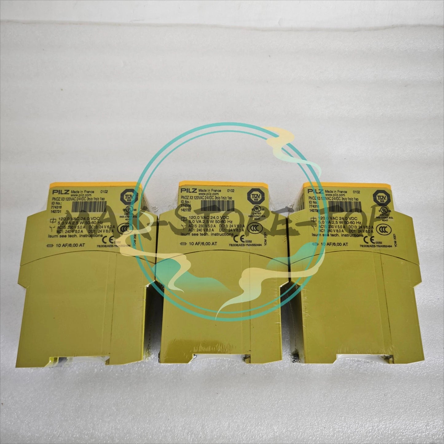 1 PC  For Pilz PNOZ X3 120VAC 24VDC 3n/o 1n/c 1so 774316 Safety Relay Module