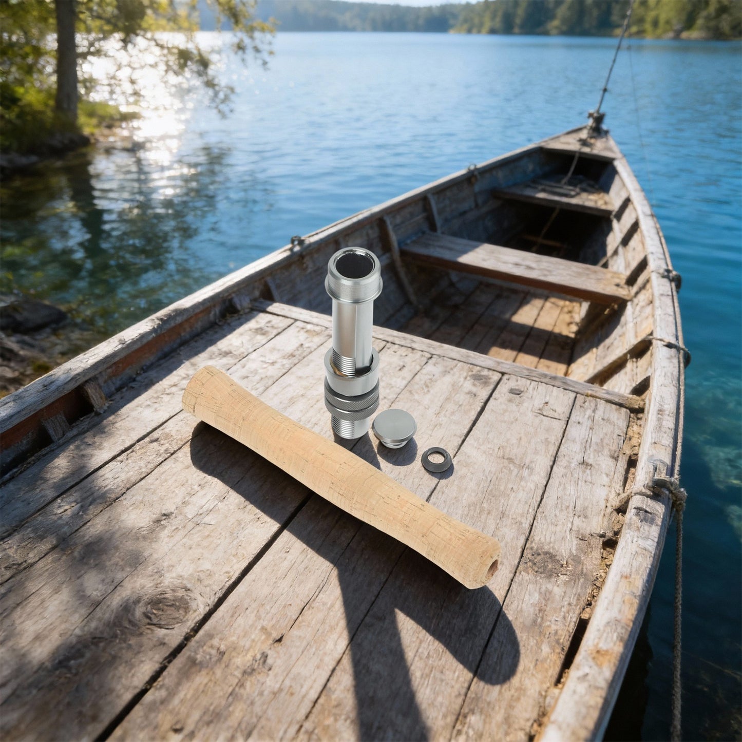 Cork Handle and Reel Seat Assembly Kit Designed for Fly Fishing Rod Builders