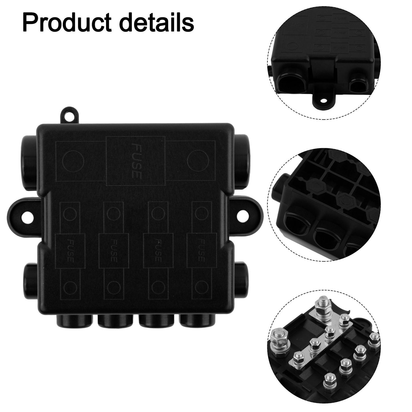 5 Way Heavy Duty Fuse Block Compatible with For Mega and For Midi Fuses