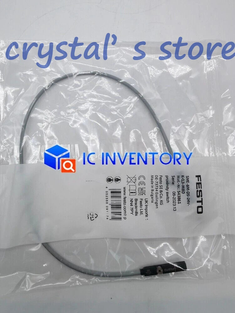 1PCS  FESTO SME-8M-DS-24V-K-0 3-M8D 543861 SME-8M-DS-24V-K-0,3-M8D