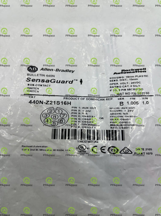 1PCS Allen-Bradley 440N-Z21S16H Non Contact Switch SensaGuard