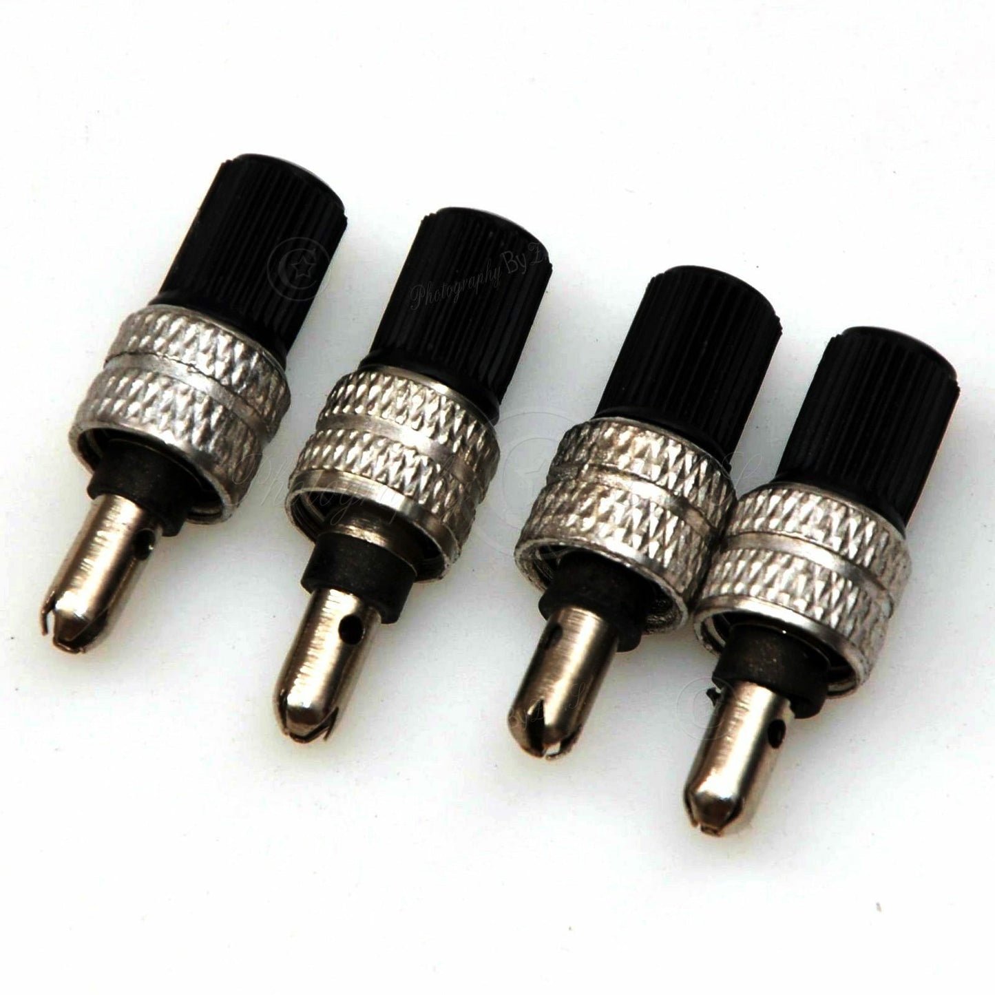 4x Removable German Bike Valve Core +Caps for Bicycle Inner Tube Repair Fix Unit