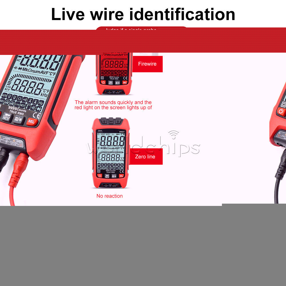Backlight Digital Multimeter Voltmeter Resistance Capacitance Transistor Tester