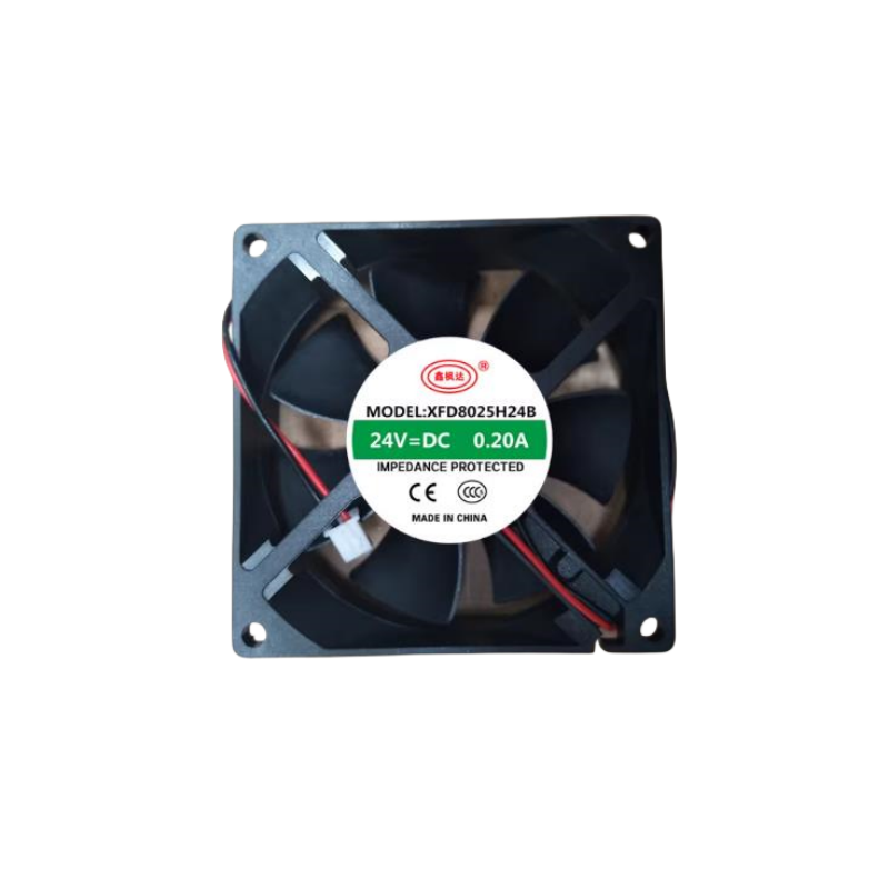 1PC XFD8025H24B 2-wire 24V 0.20A 2-Wire Dual Ball Converter Cooling Fan