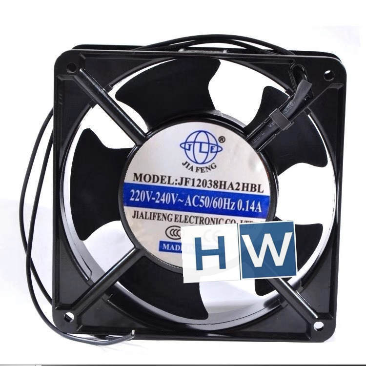 1PC JF12038HA2HBL 220-240V 0.14A 120 * 120 * 38MM 12CM Axial Flow Exhaust Fan