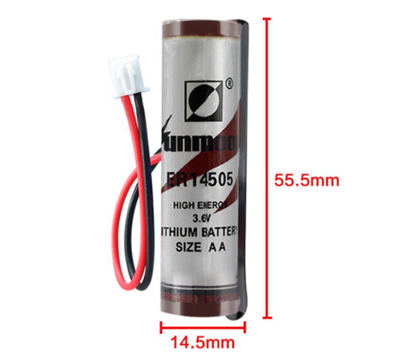 1pcs Sunmoon ER14505 3.6V 2400mAh intelligent water meter battery ER14505M