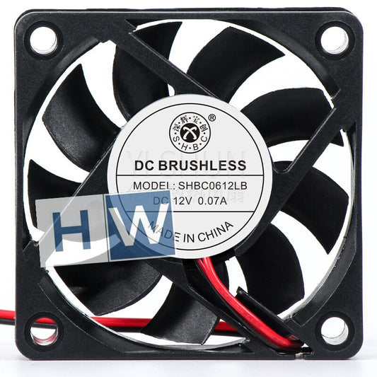 1PC SHBC0612LB 12V 0.07A 6CM 60*15mm 2-wire Cooling Fan