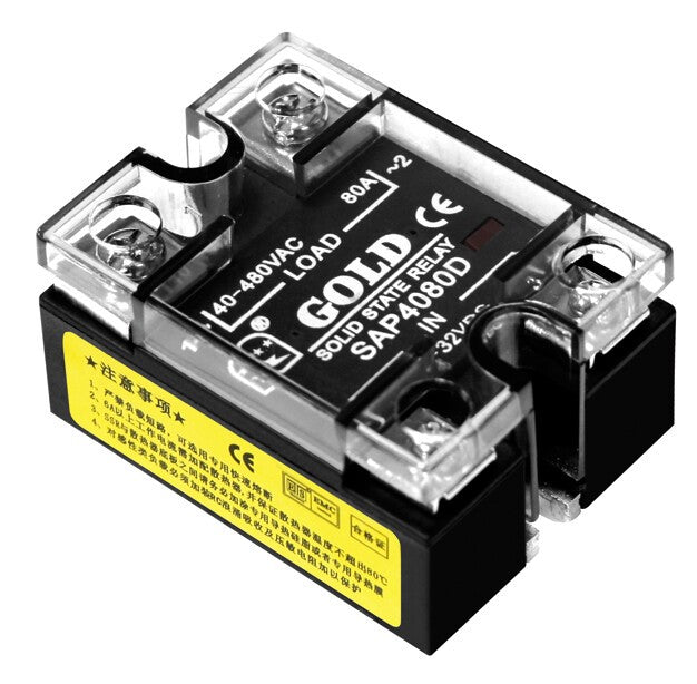 1pcs SSR Single-phase Solid State Relay SAP4080D 80A DC Control AC