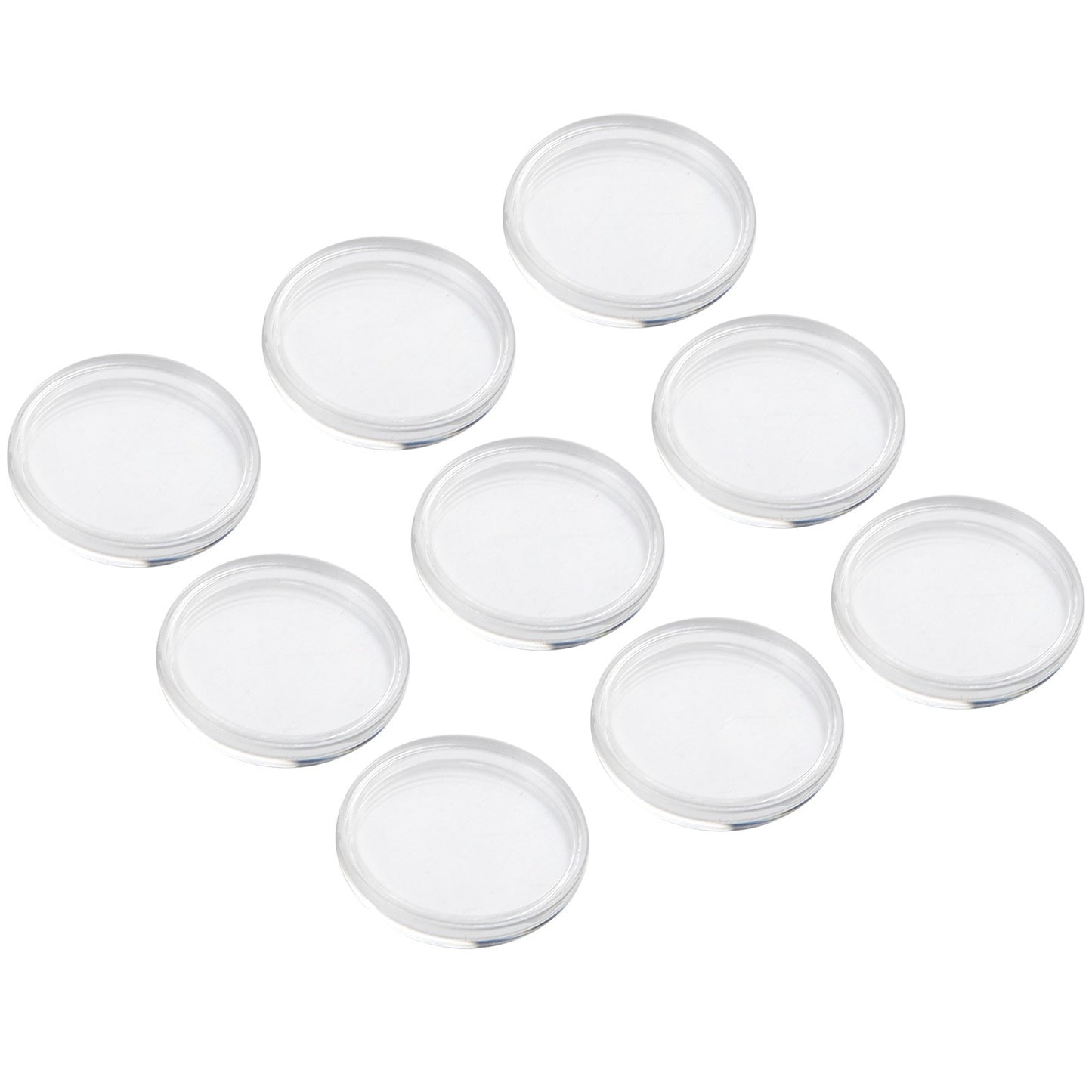 100Pcs Coin Case Holders 34mm Clear Plastic Capsules for Safe Coin Preservation