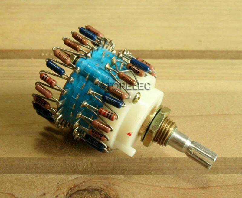 23-Step DIY 500KAX2 Dual-500K DALE  Attenuator  Stereo HiFi Volume Potentiometer
