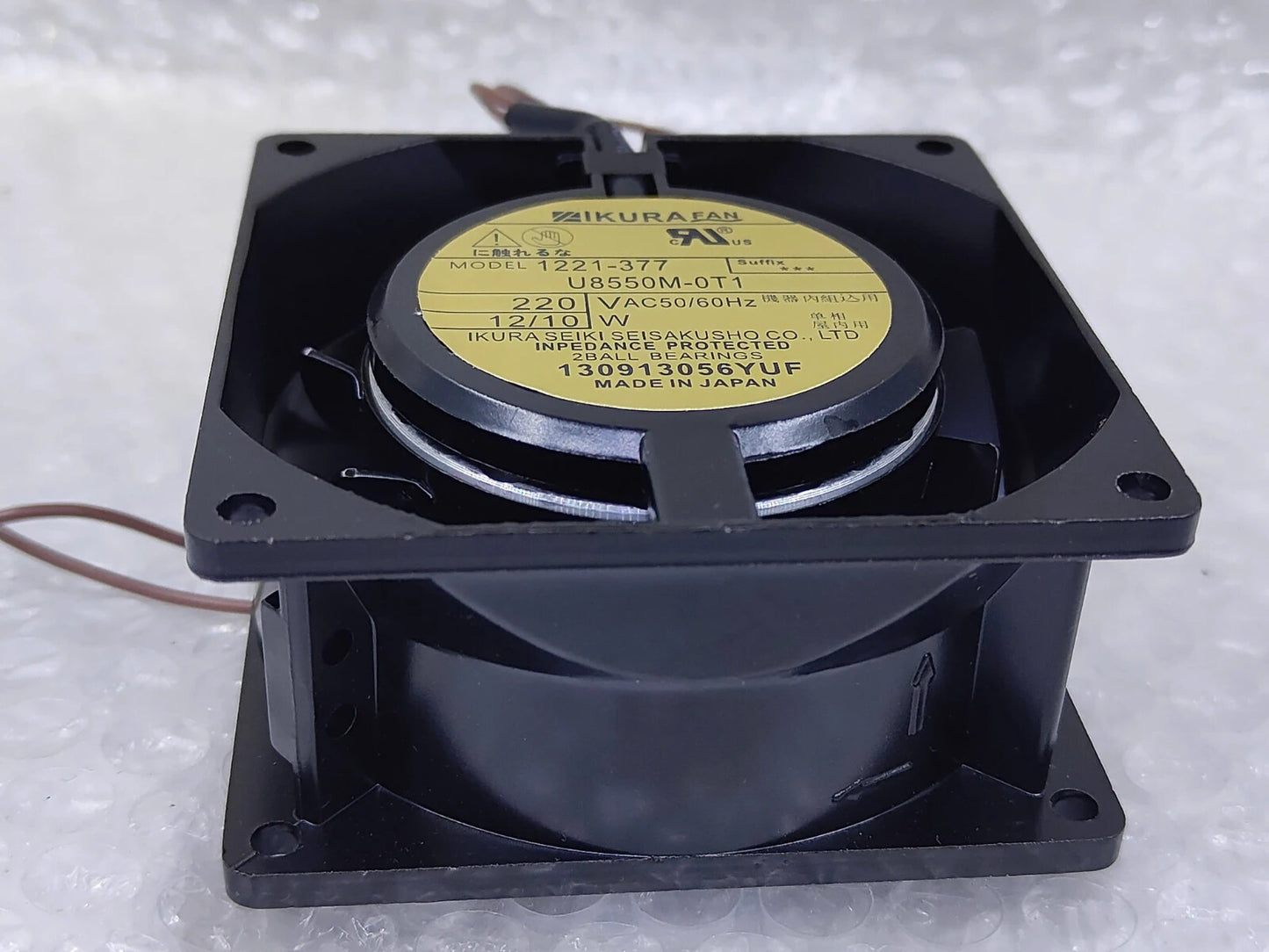 IKURA 1221-377 U8550M-0T1 220V 12/10W High Temperature Cooling Fan