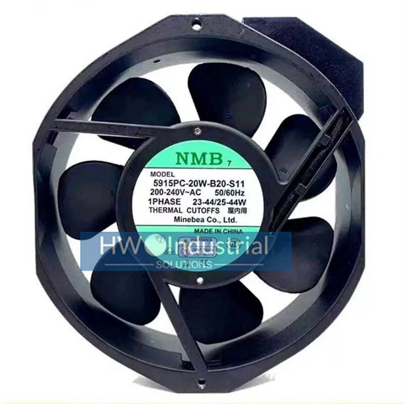 NMB-MAT 5915PC-20W-B20-S11 17cm 200-240V All Metal Fan