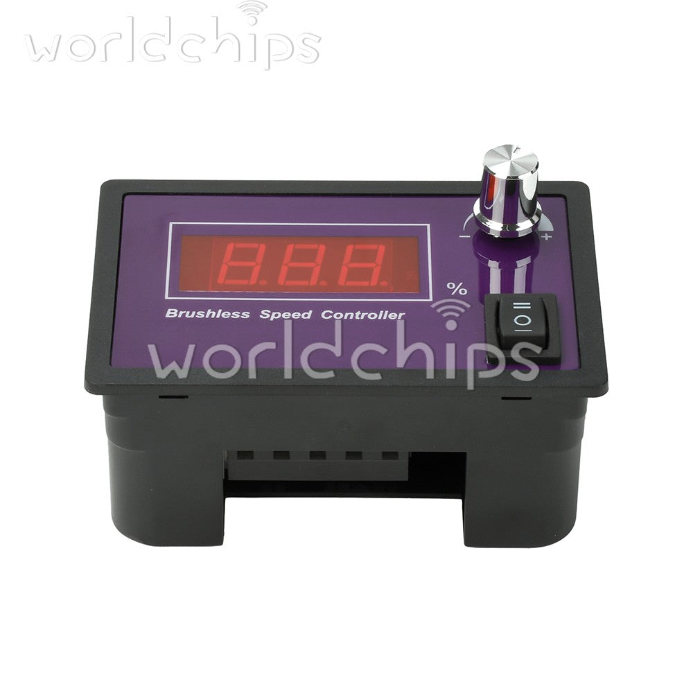 10-55V15A Brushless DC Speed Controller 3-Phase Motor Controller Forward/Reverse