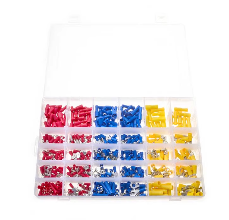480 Pcs Wire Connector Insulated Crimp Terminal Assortment Kit