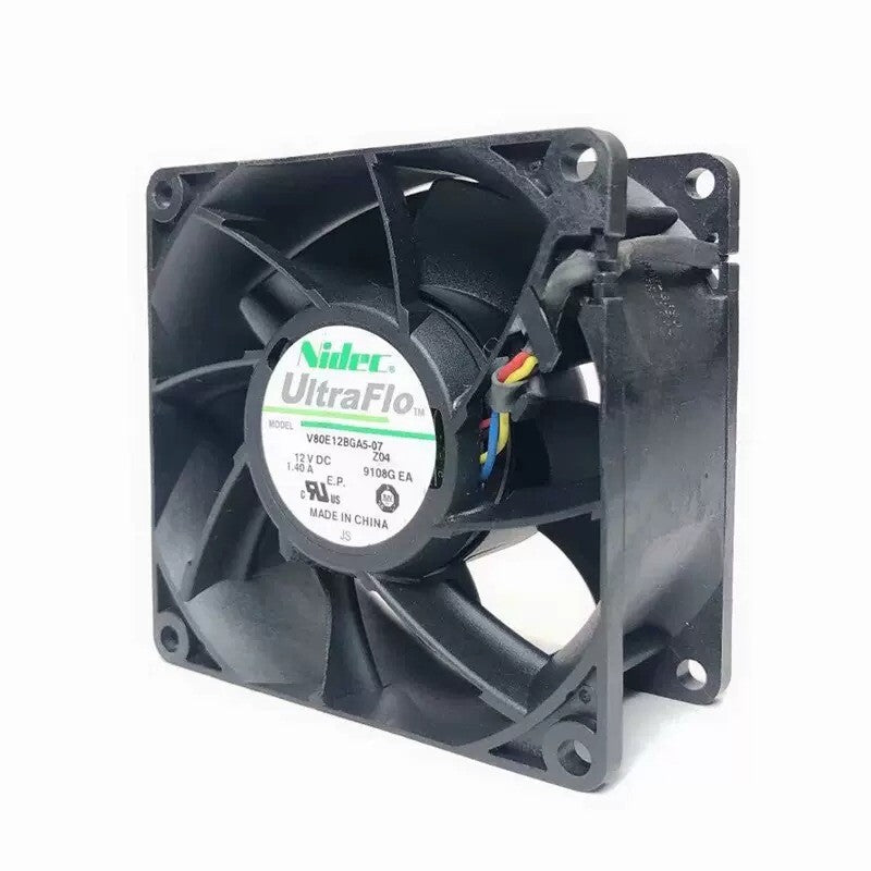 1/piece V80E12BGA5-07 4-wire NIDEC 8CM 12V 1.40A Dual Ball Chassis Server Fan