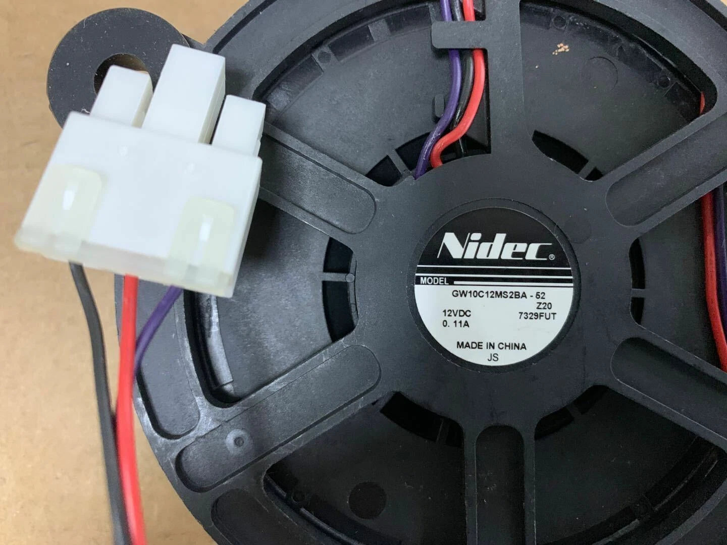 1x Nidec GW10C12MS2BA-52 DC12V 0.11A Haier refrigerator built-in cooling fan