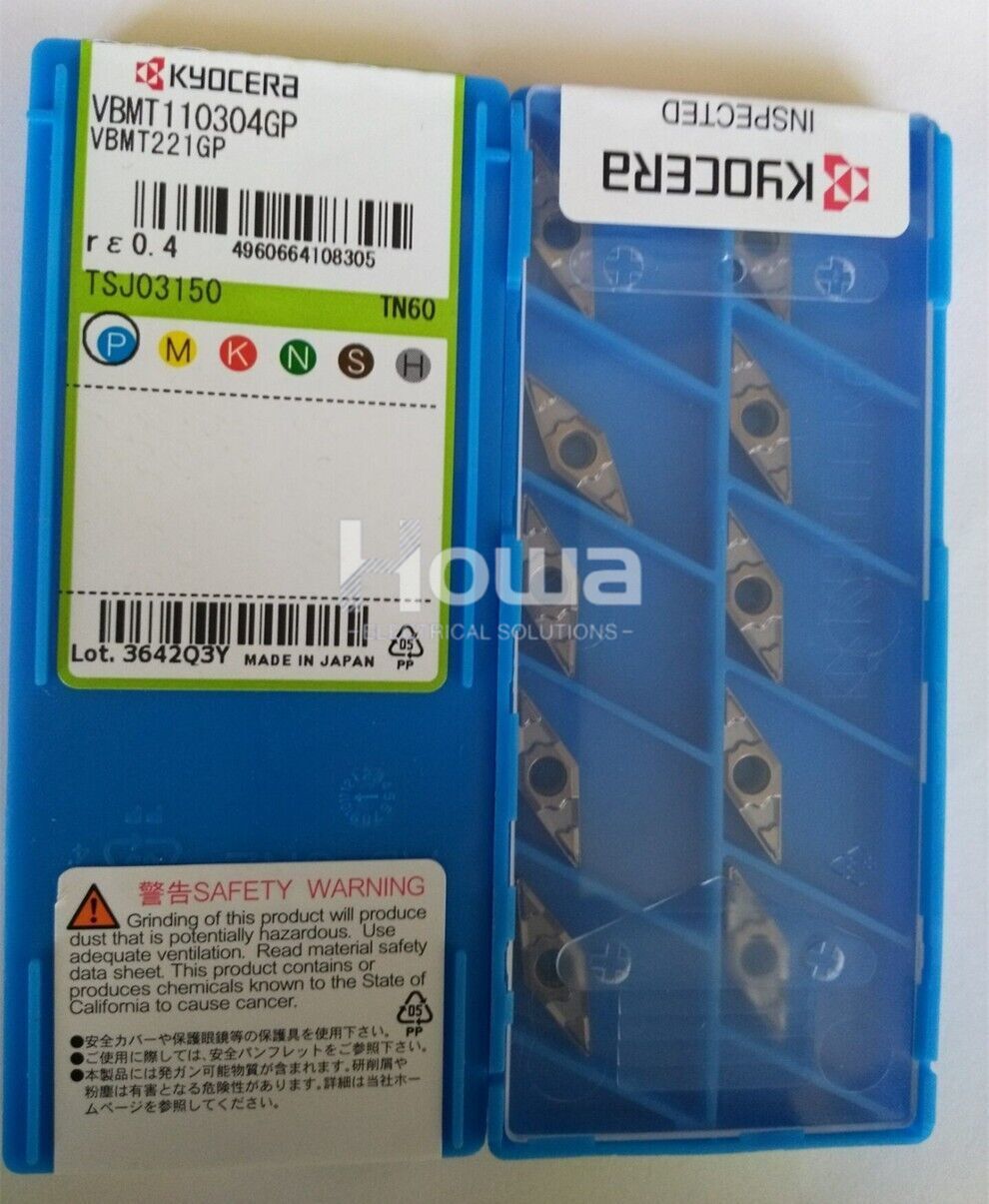 10Pcs/Box Kyocera VBMT110304-GP TN60 VBMT221GP Carbide Inserts Grooving Blade