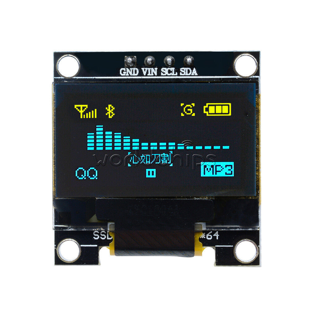 5PCS 3-5V 0.96" Inch  128X64 OLED LCD Display I2C IIC Serial Module for Arduino