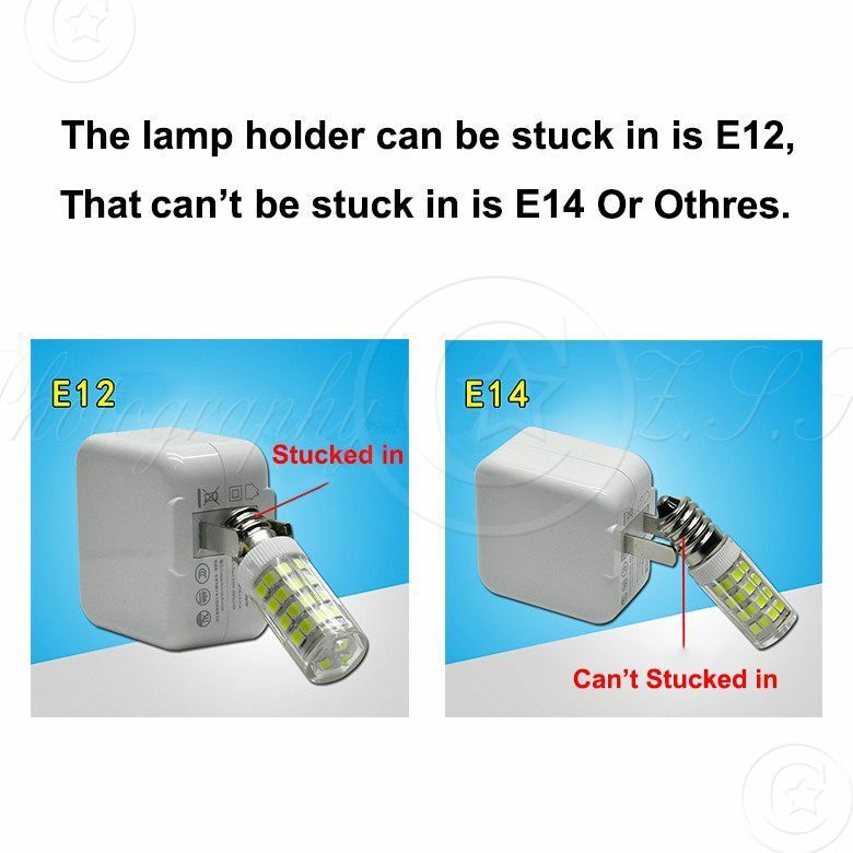 Universal EU E12 LED Bulb Lamp For Fridge Range Hood Sewing Machine Light Repair