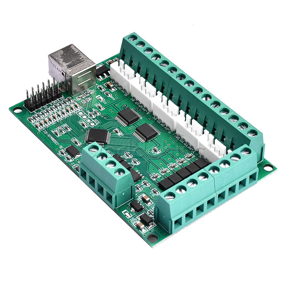 CNC USB MACH3 100Khz Breakout Board 5 Axis Interface Driver Motion Control C2U6