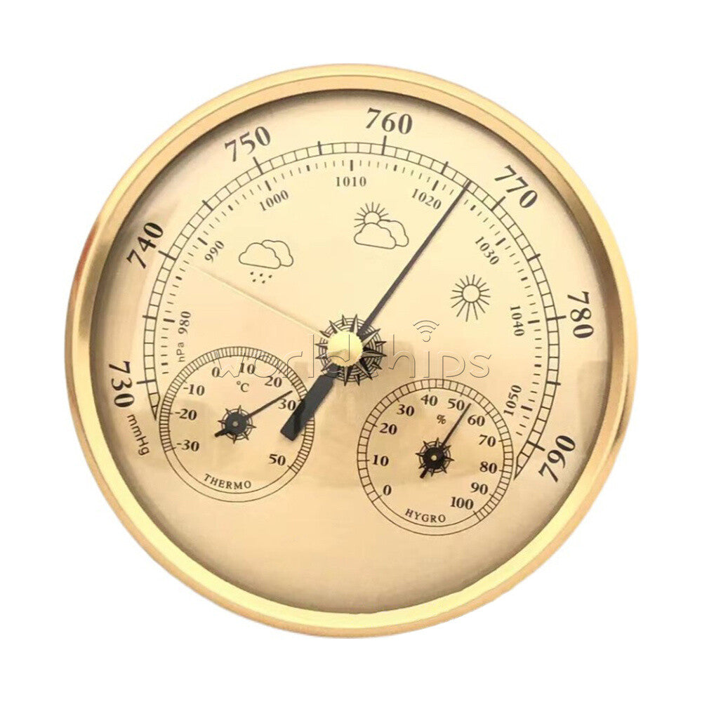 3-in-1 Hanging Temperature Humidity Barometer Home Garden Pointer Thermometer