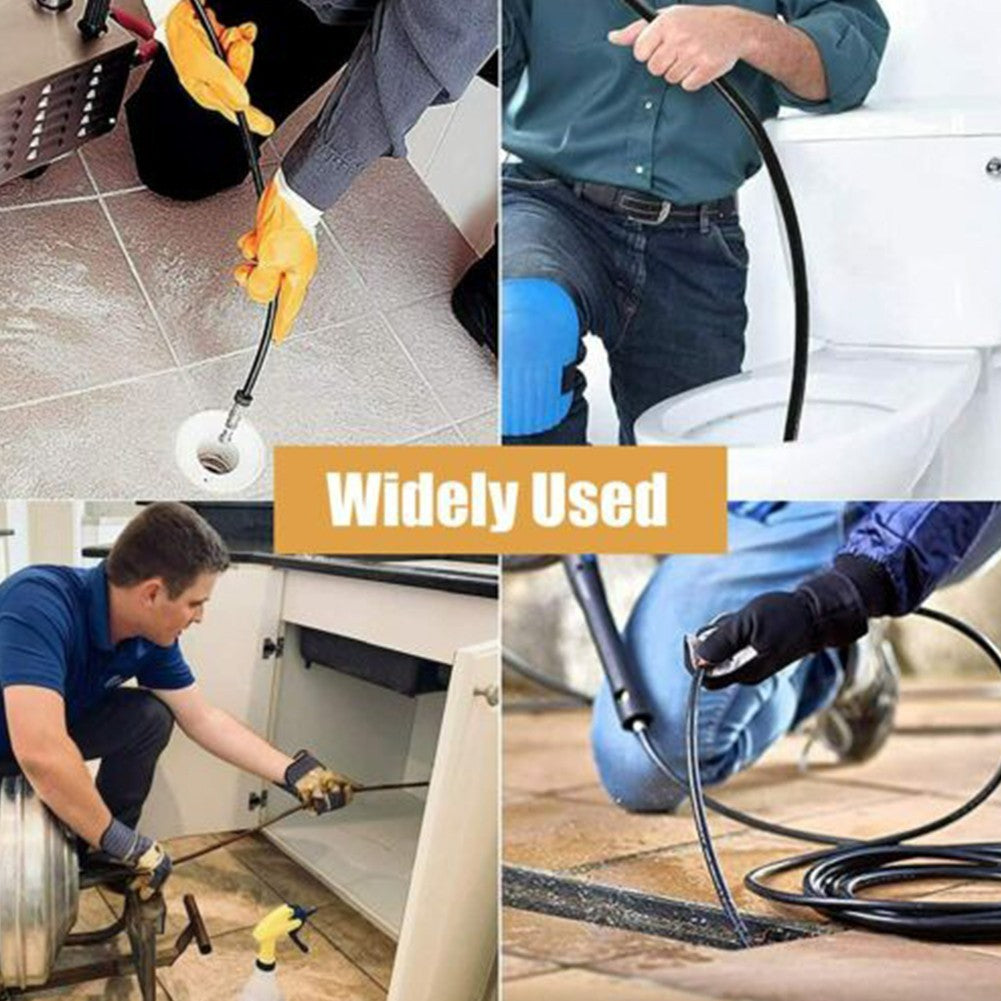 3 PCS Sewer Jetter Rotary Nozzle 1/4 In Pressure Washer Hose Quick-Connect