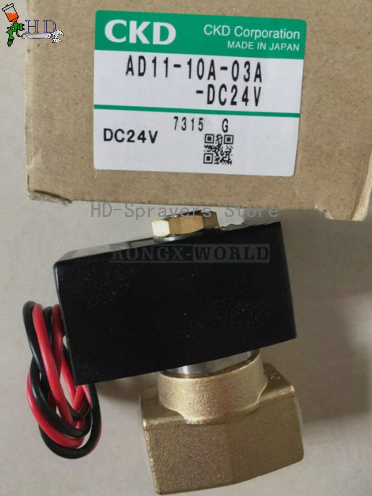 1PCS   For CKD AD11-10A-03A-DC24V Solenoid valve In Box freight free